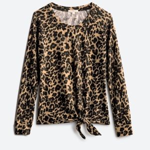 Cheetah print blouse